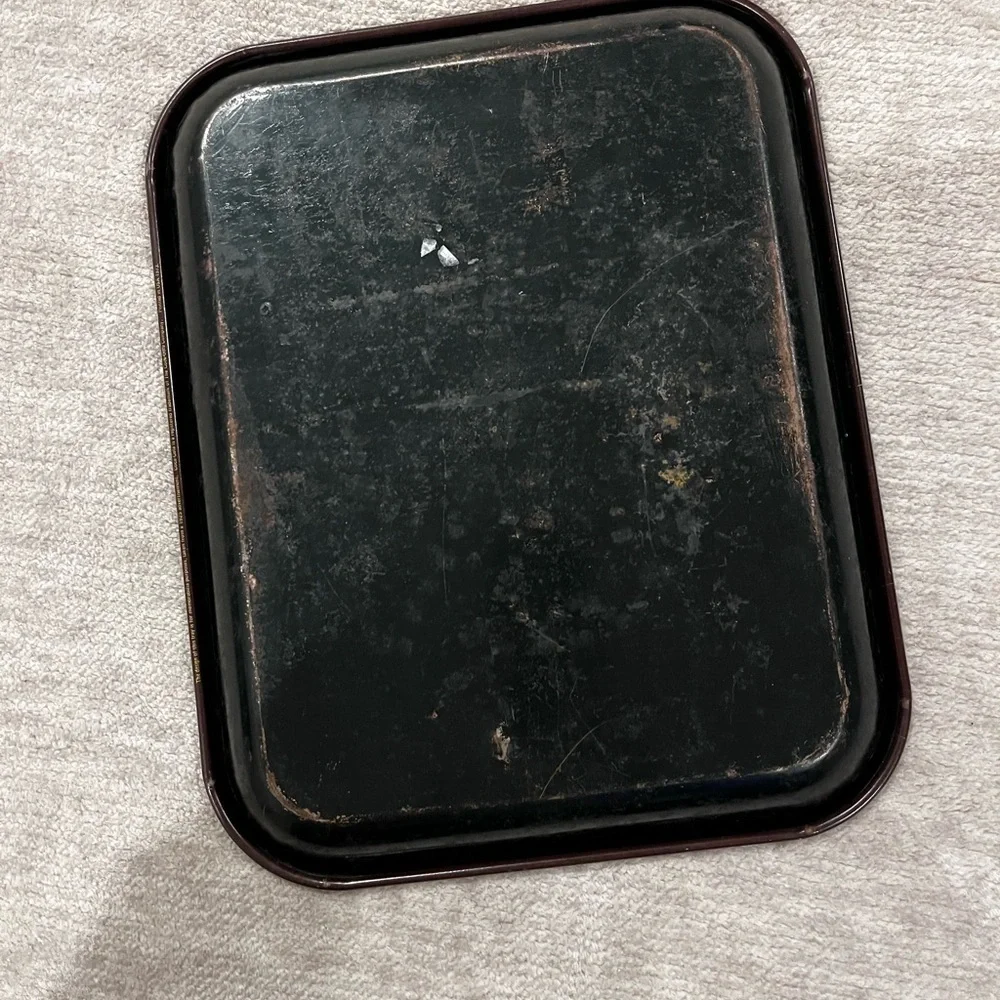 1973 Coca Cola Advertisement Tray, Painted Metal, 1920's Flapper Girl, Bar Ware,
